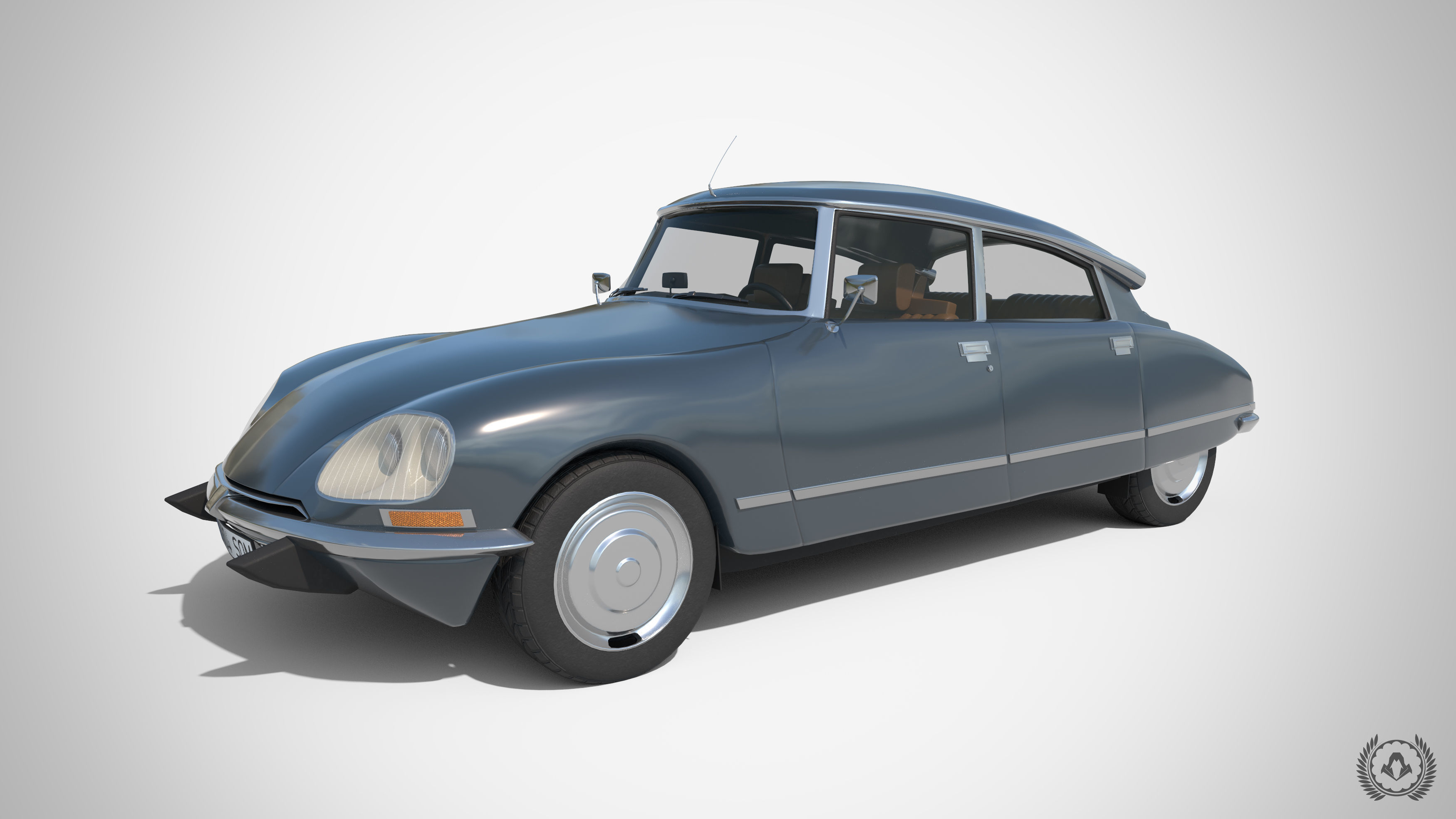 Citroen DS 23 - 1974 3D model_1
