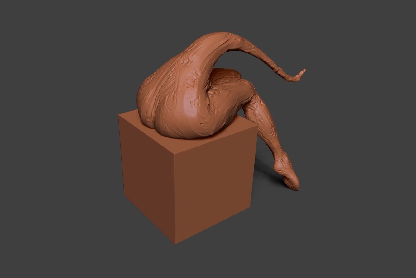 Clay Legs 9 3D print model_1