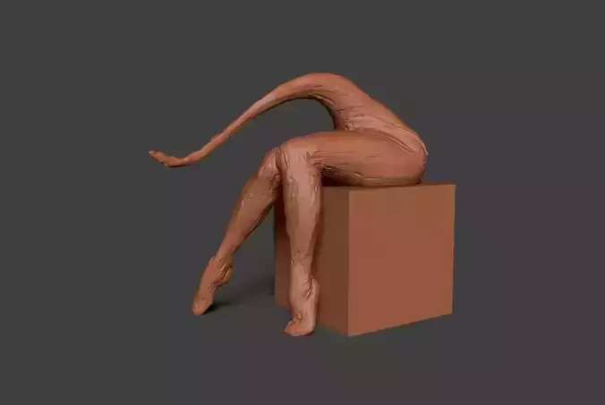 Clay Legs 9 3D print model Clay Legs 9 3D print model
