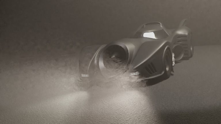 Batmobile 1989 Low-poly 3D model_7