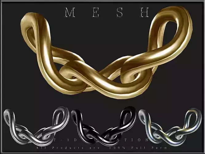 Chain 3 Rings - Curved