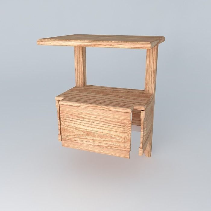 Sofa Table Free 3D model_1