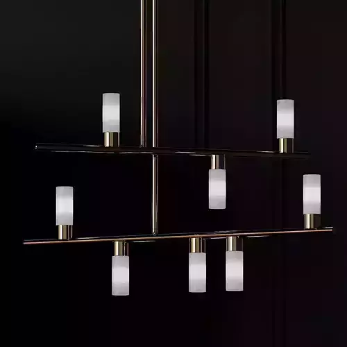 CB2 - DURDEN 2 RAIL CHANDELIER