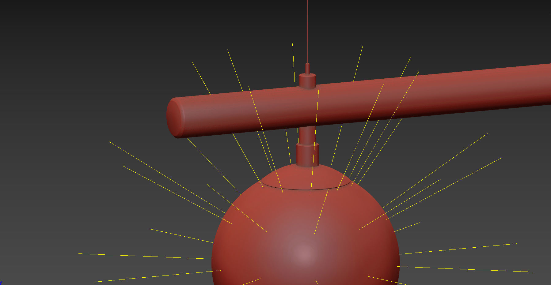 Satellite IV Sculpted Pendant by Paul Matter 3D model_3