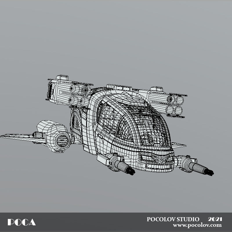POCA Multirole Future Vehicles Low-poly 3D model_21