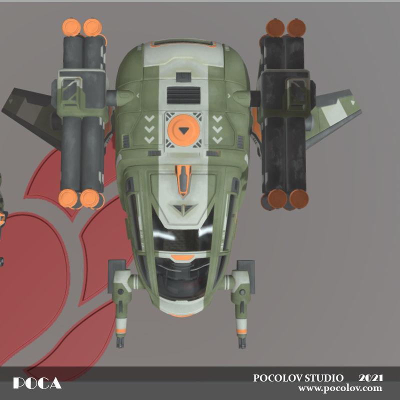 POCA Multirole Future Vehicles Low-poly 3D model_17