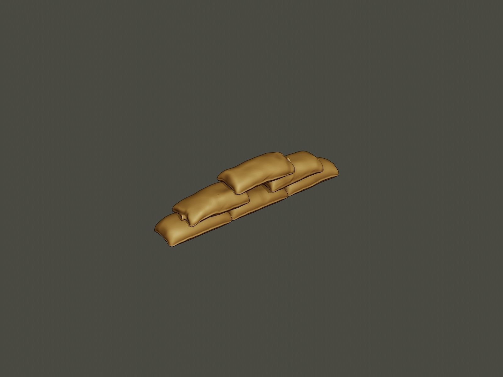 SandBags 001 3D print model_3
