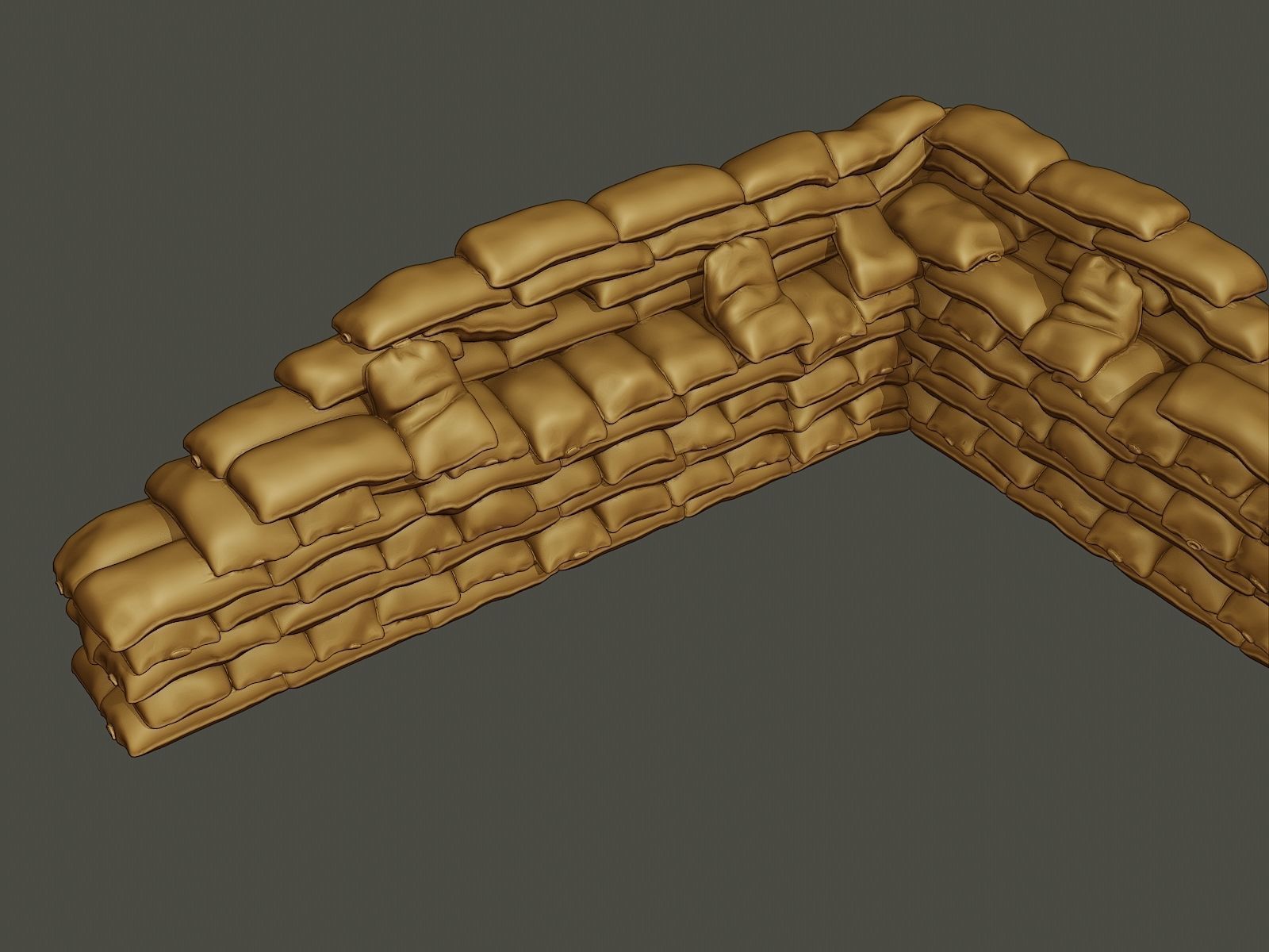 SandBags 007 3D print model_3