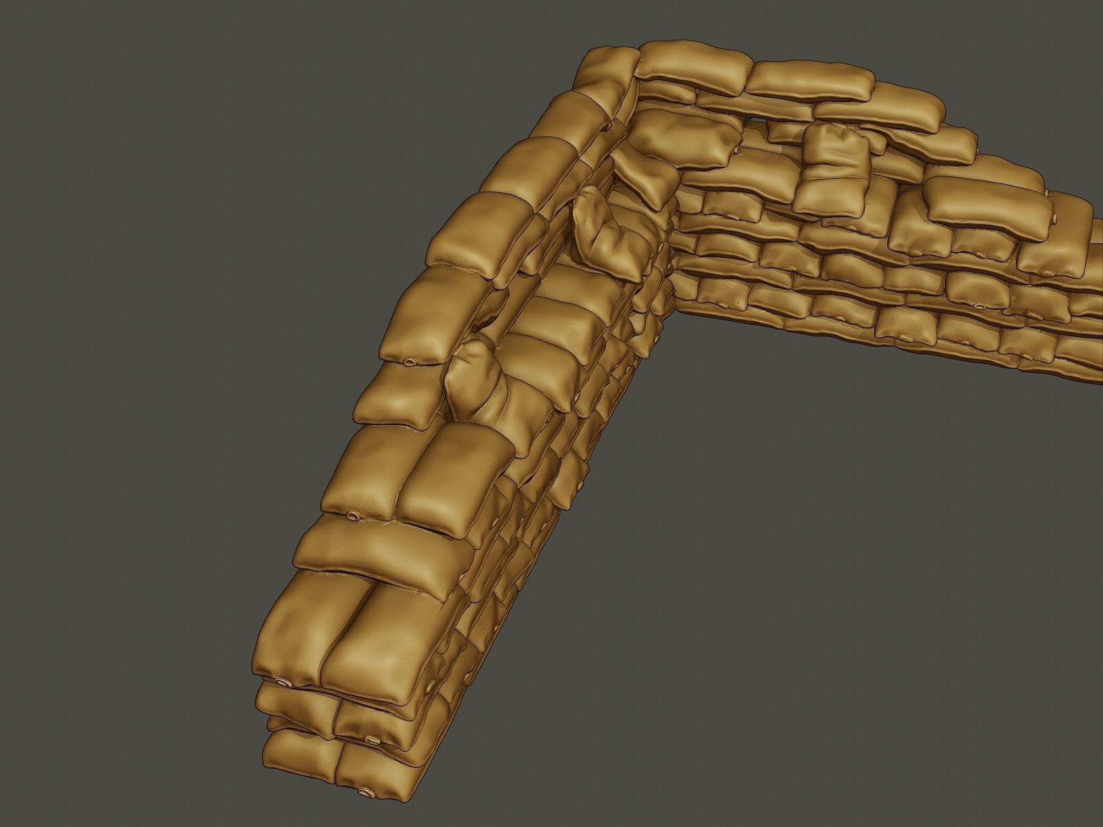 SandBags Pack1 3D Model Collection_37