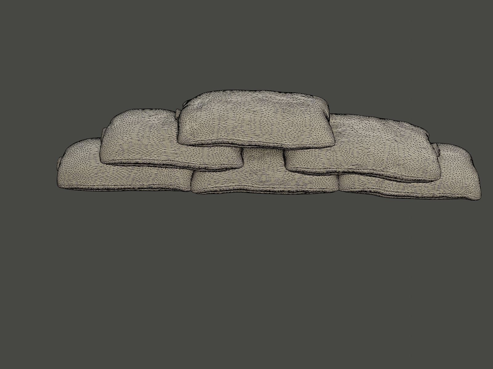 SandBags Pack1 3D Model Collection_3