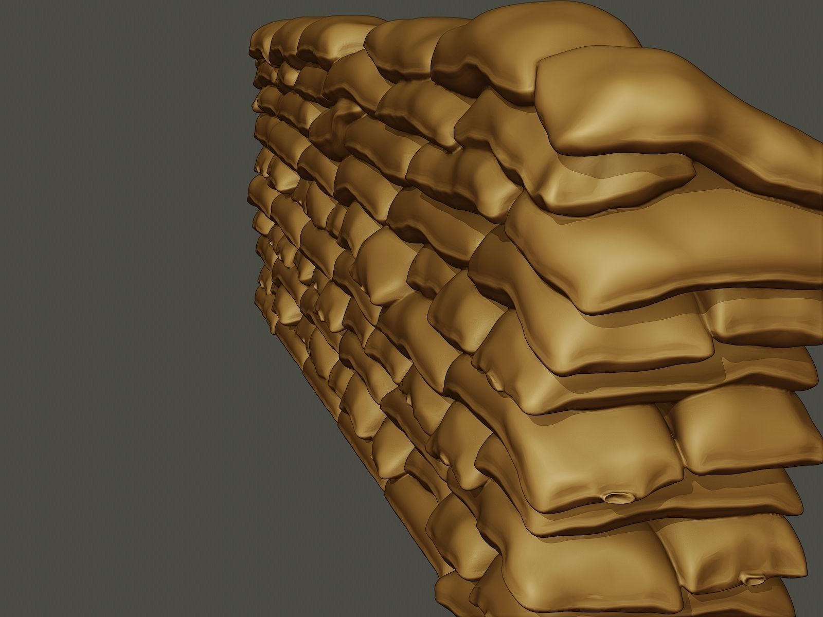 SandBags Pack1 3D Model Collection_32