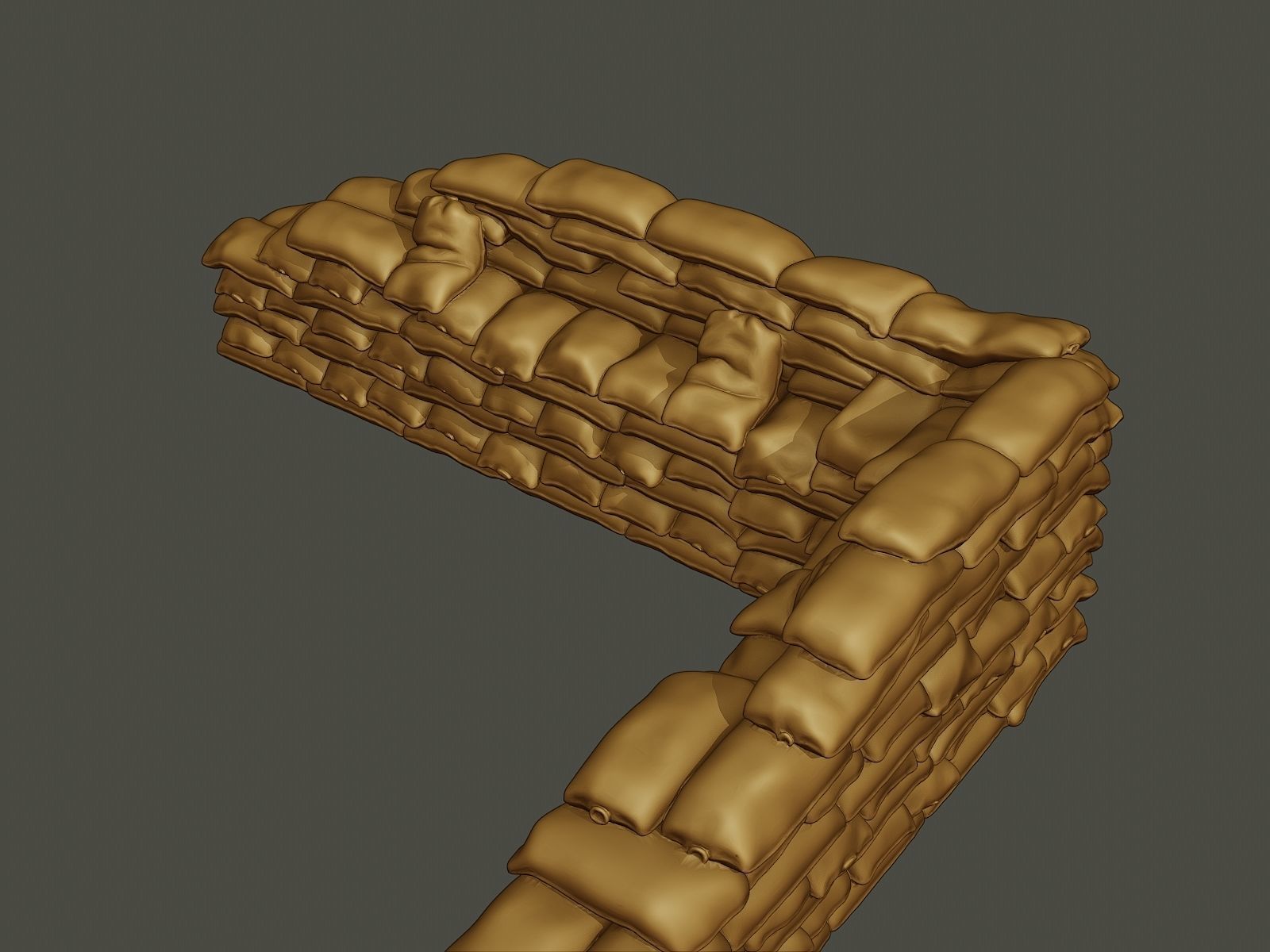 SandBags Pack1 3D Model Collection_38