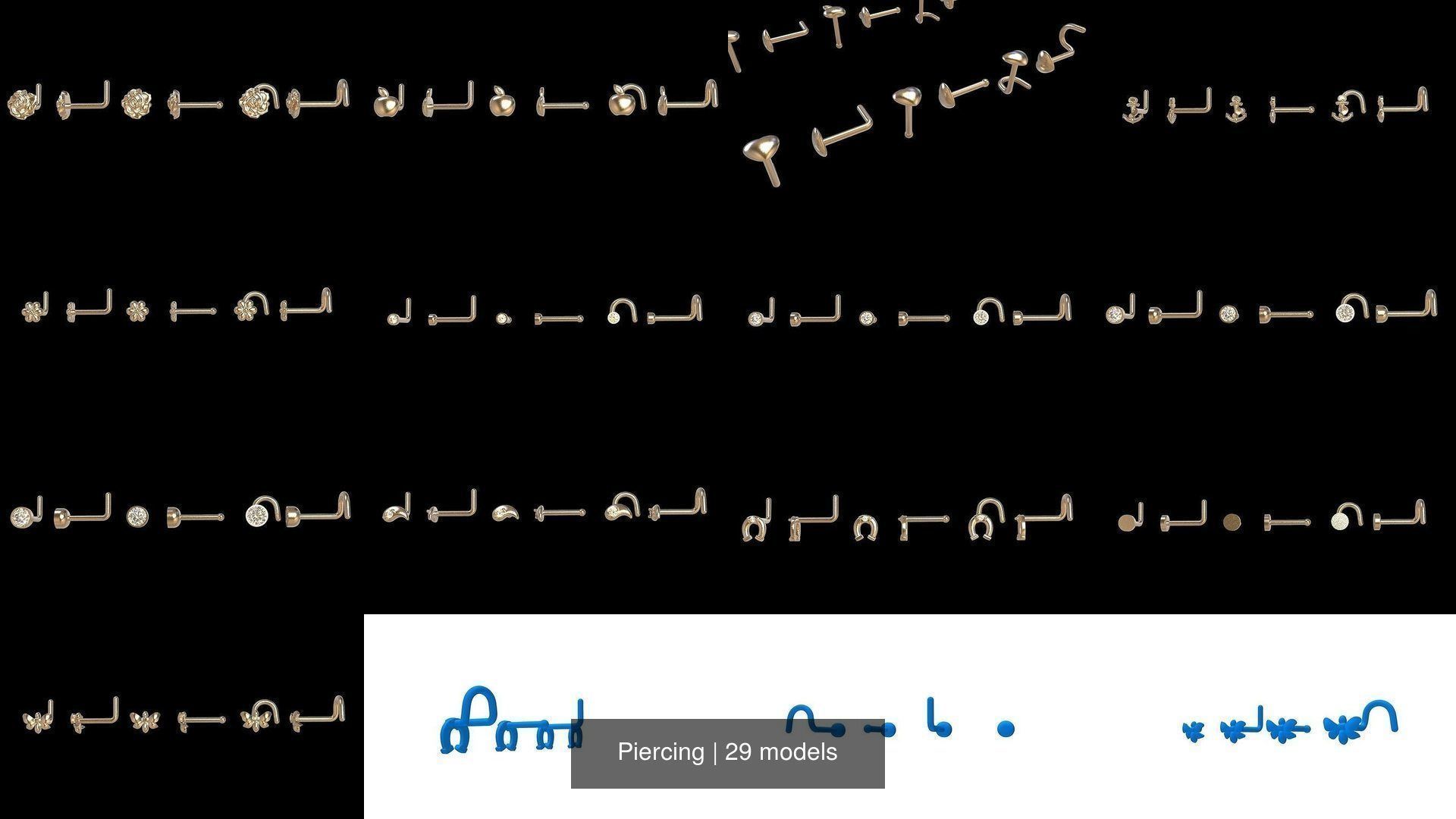 Piercing 3D Model Collection_4