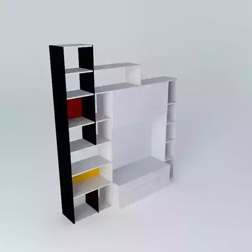 Shelf colorful shelving unit