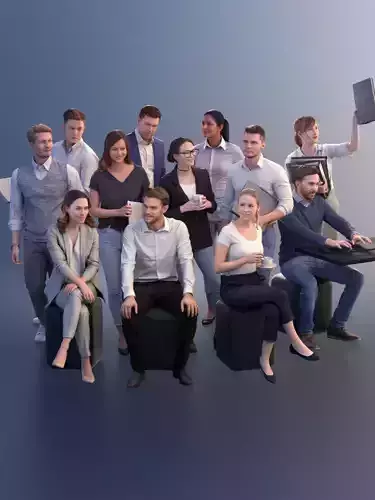1008 Office Bundle 3D Model Collection