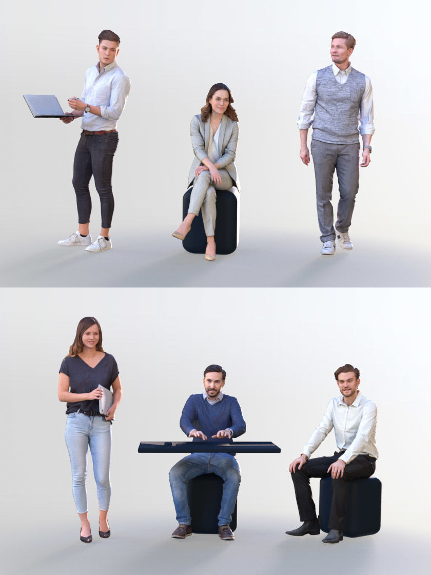 1008 Office Bundle 3D Model Collection_4