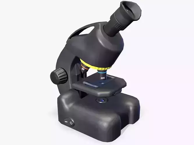 Science Microscope Lowpoly