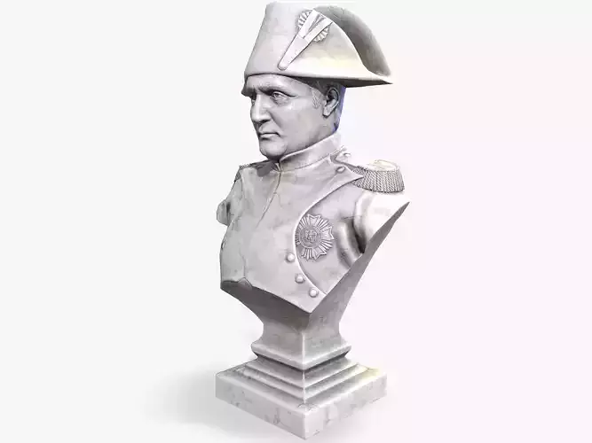 Napoleon Bonaparte Bust lowpoly
