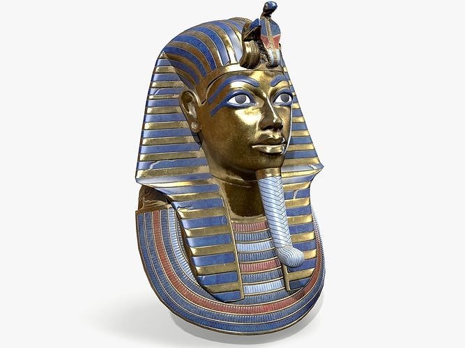 Tutankhamon Mask lowpoly Low-poly 3D model