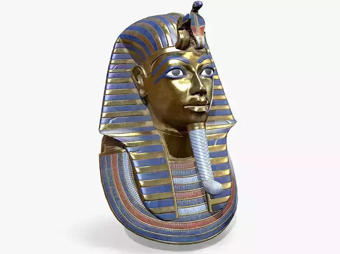 Tutankhamon Mask lowpoly Low-poly 3D model