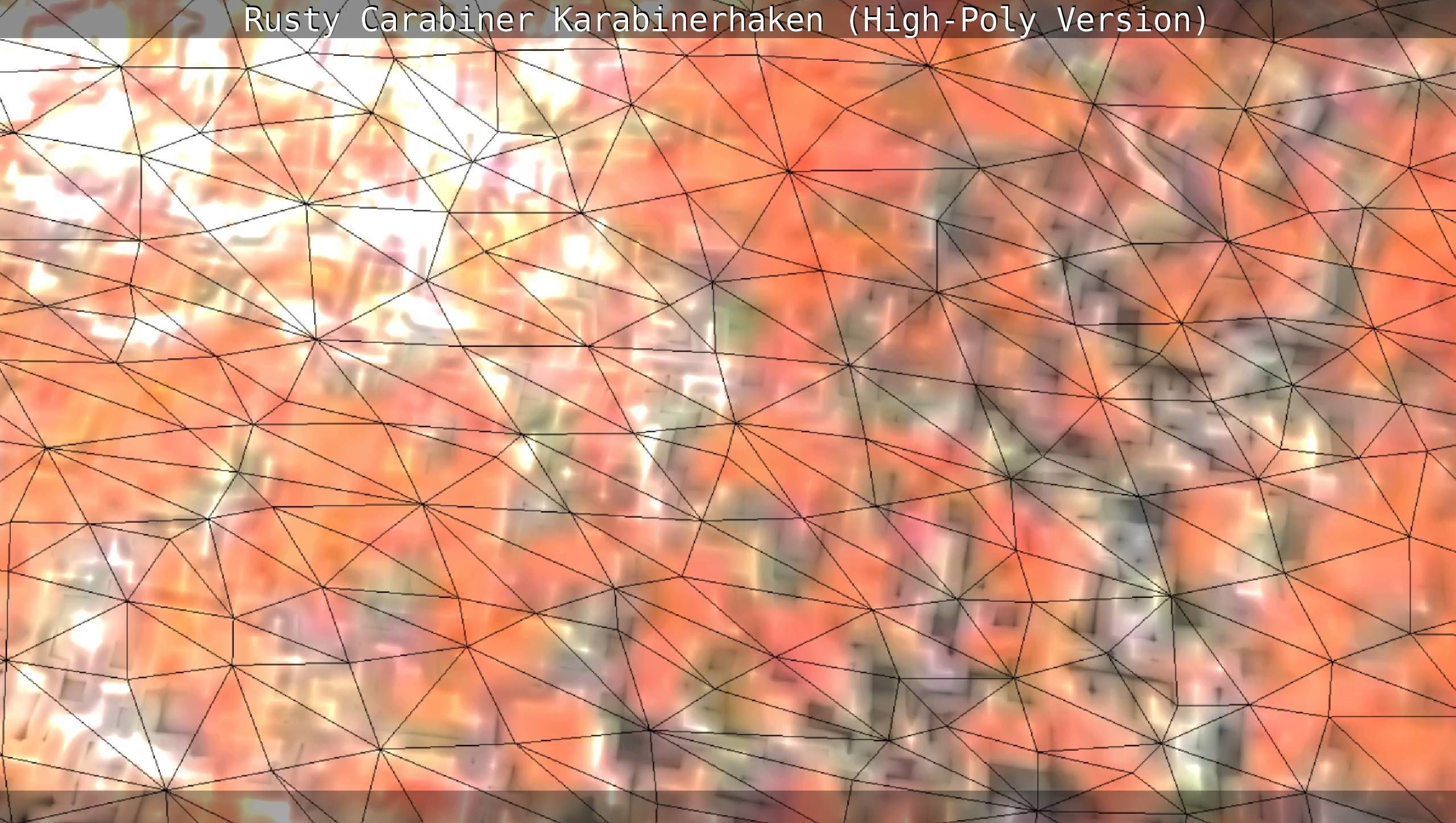 Rusty Carabiner - Karabinerhaken  - High-Poly Version 3D model_15