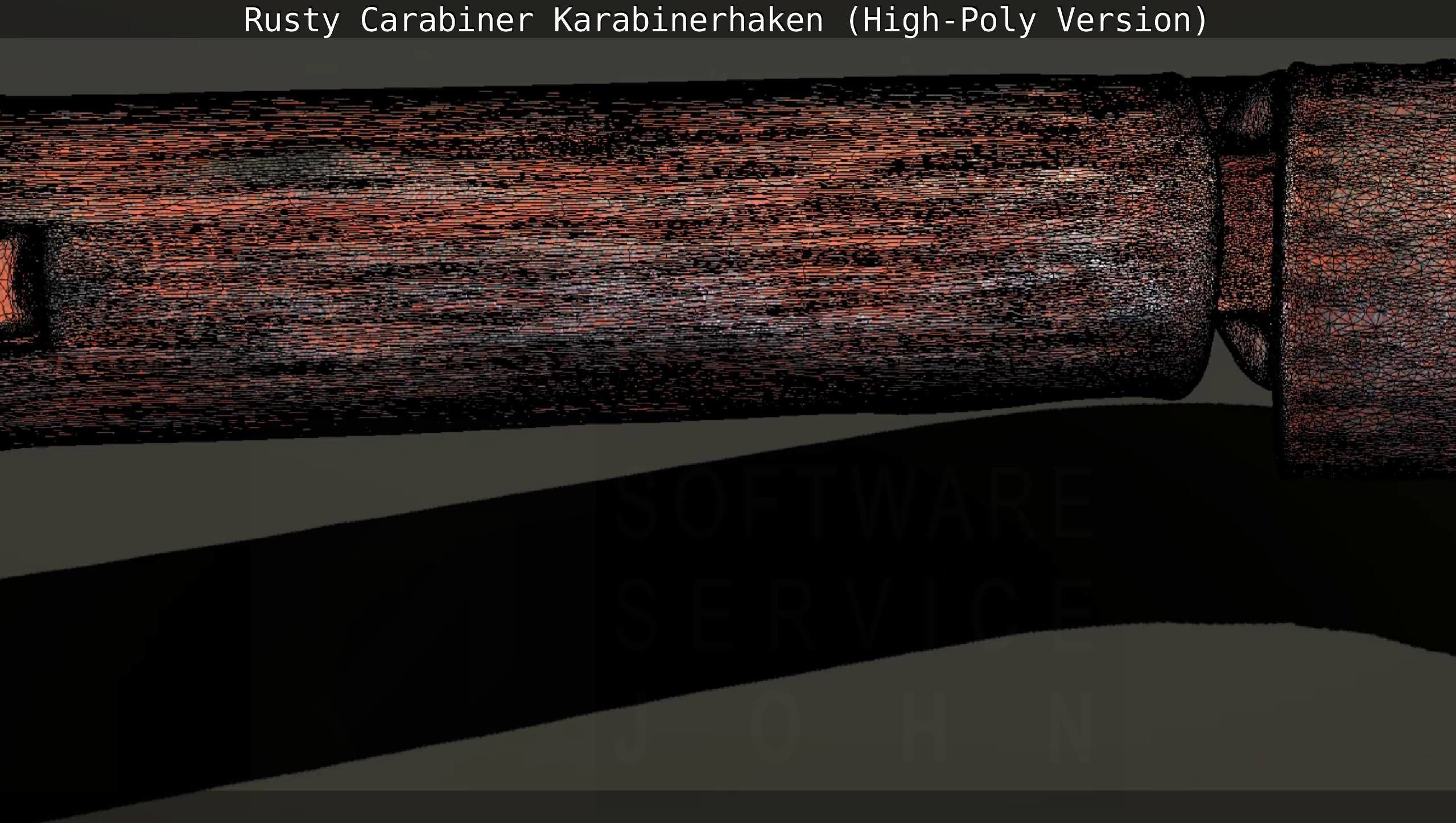 Rusty Carabiner - Karabinerhaken  - High-Poly Version 3D model_40