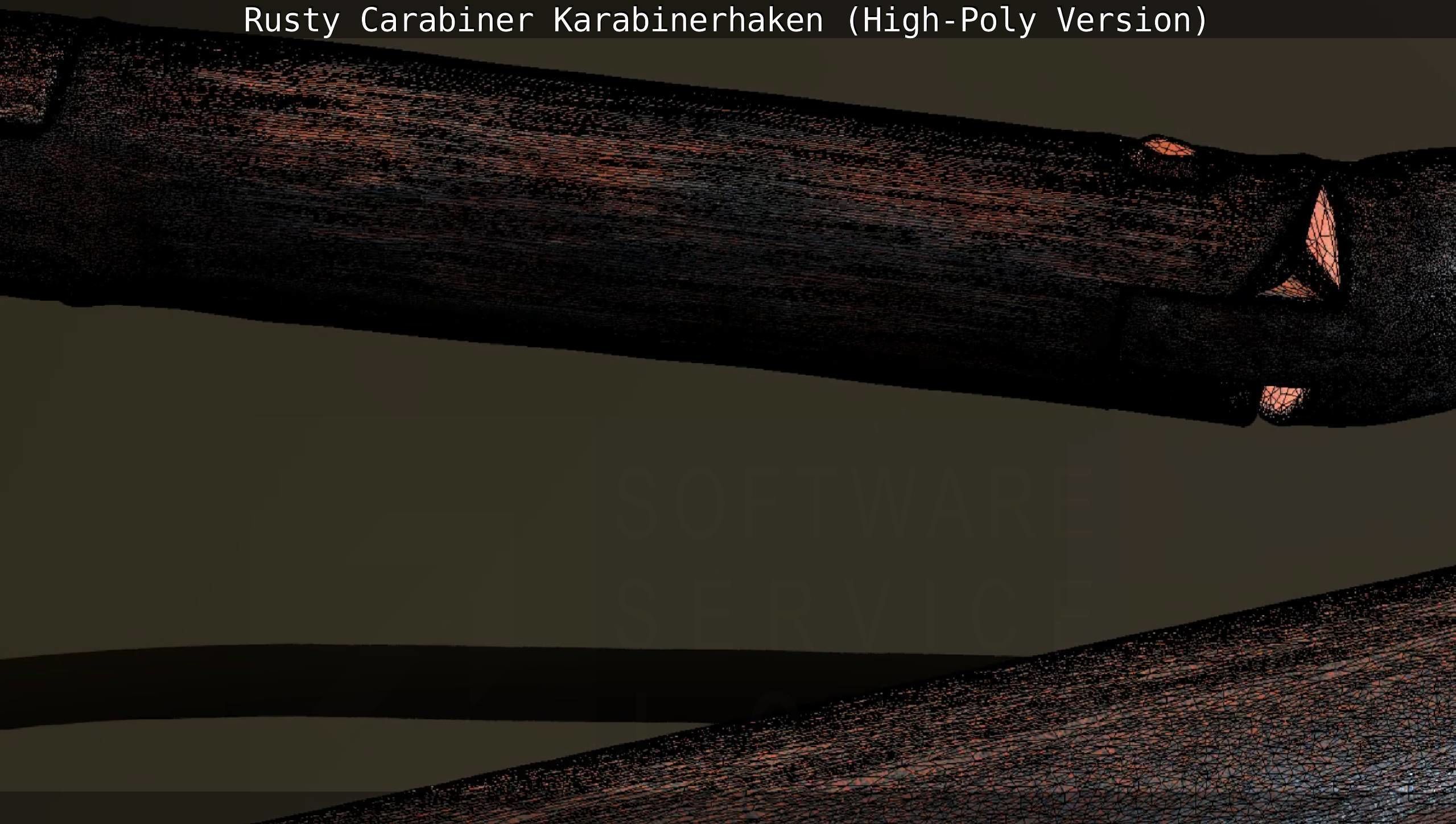 Rusty Carabiner - Karabinerhaken  - High-Poly Version 3D model_45