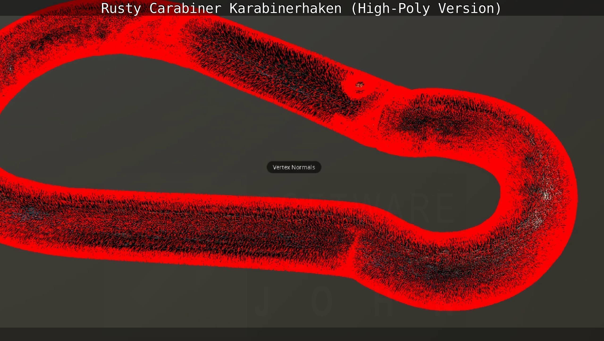 Rusty Carabiner - Karabinerhaken  - High-Poly Version 3D model_23