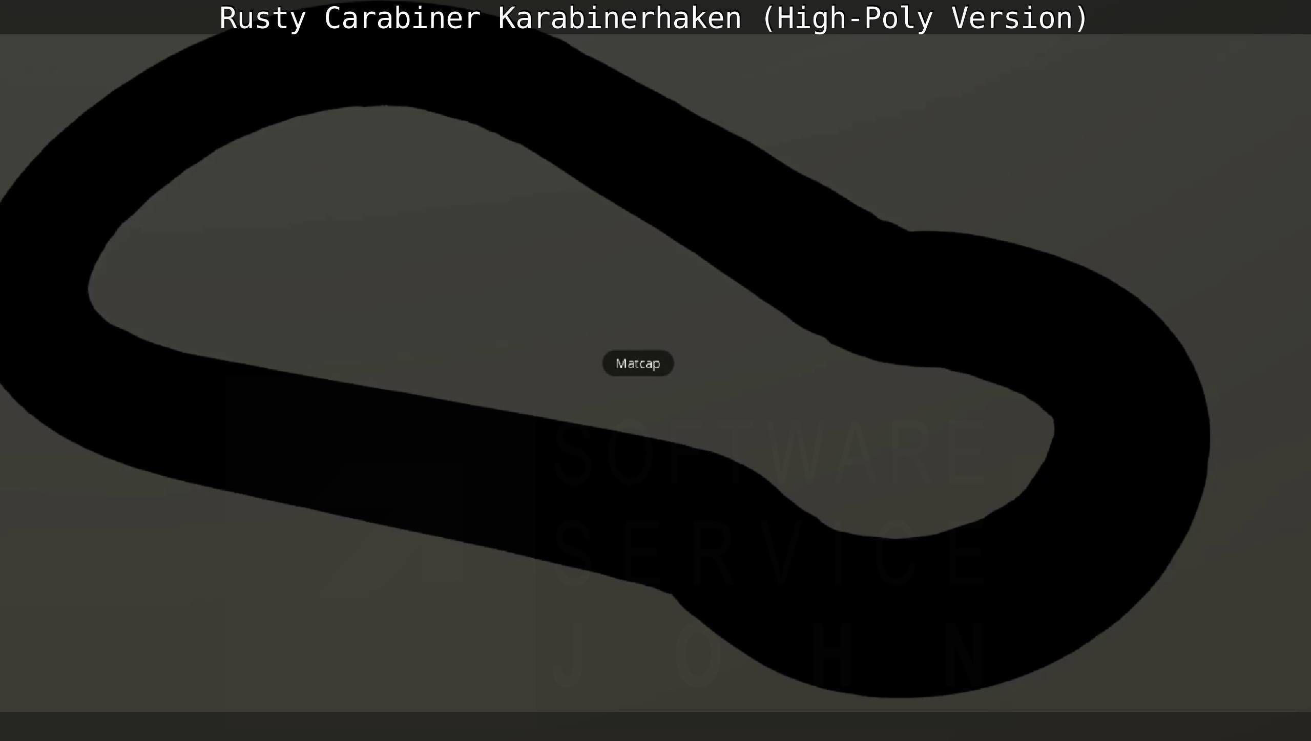 Rusty Carabiner - Karabinerhaken  - High-Poly Version 3D model_80