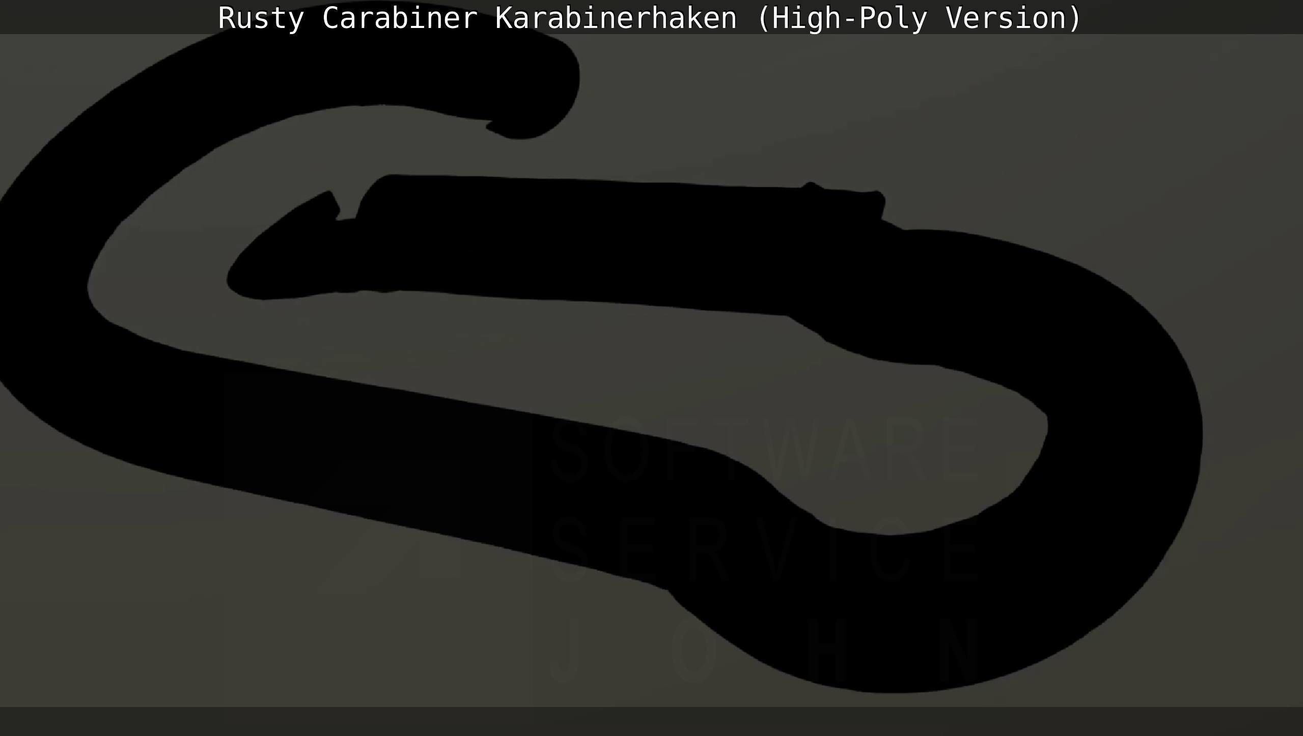 Rusty Carabiner - Karabinerhaken  - High-Poly Version 3D model_85