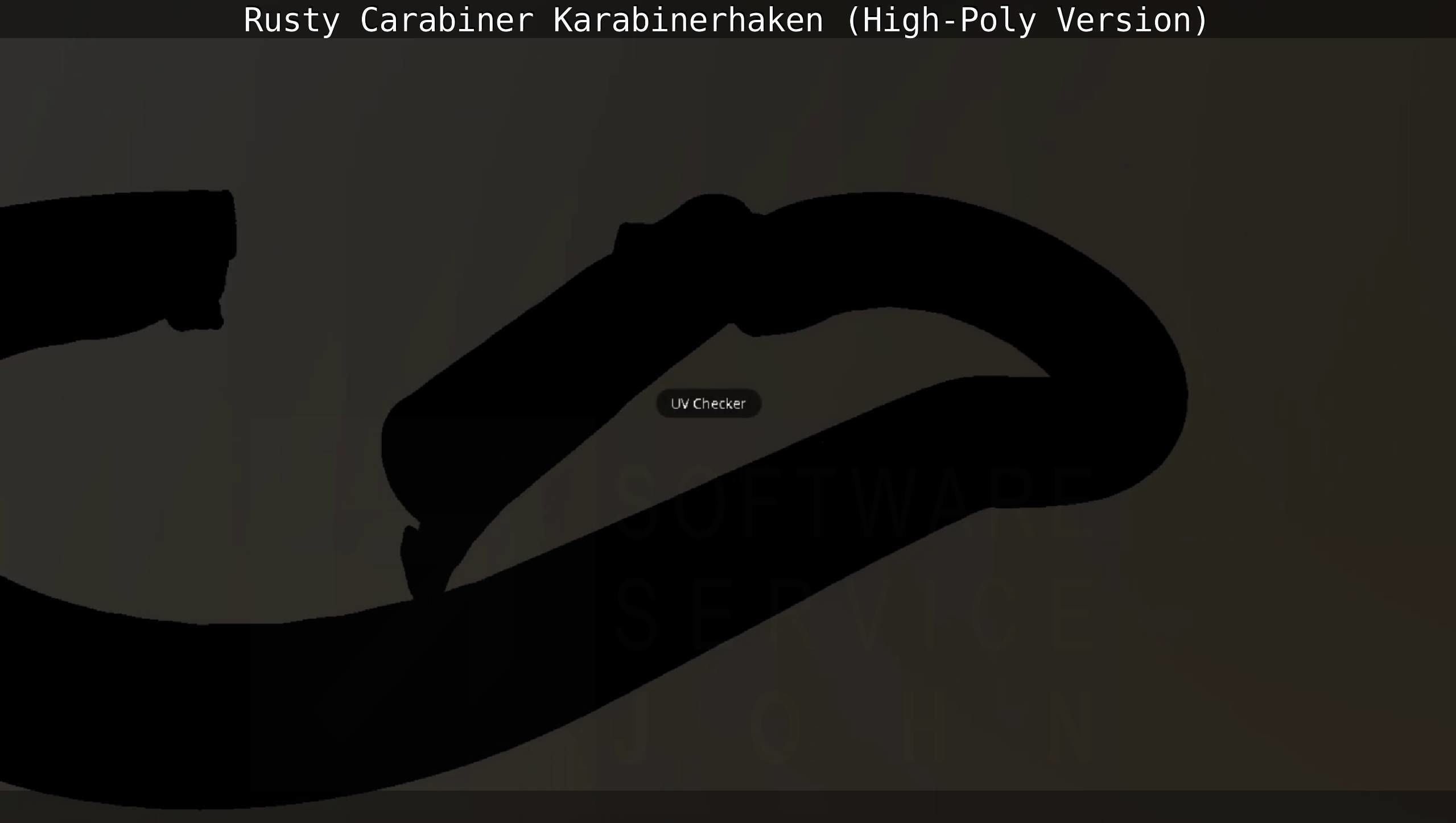 Rusty Carabiner - Karabinerhaken  - High-Poly Version 3D model_95