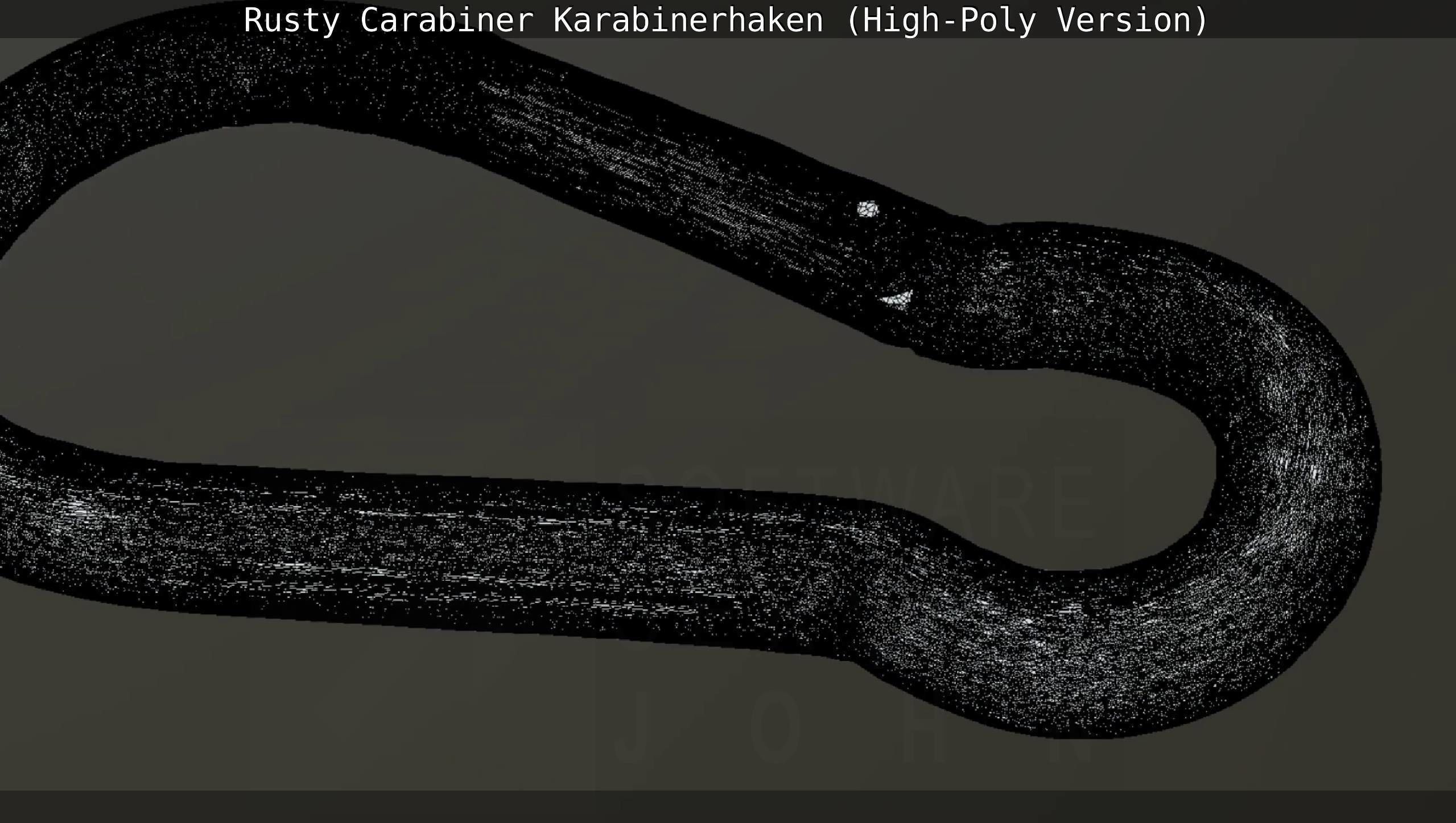 Rusty Carabiner - Karabinerhaken  - High-Poly Version 3D model_87