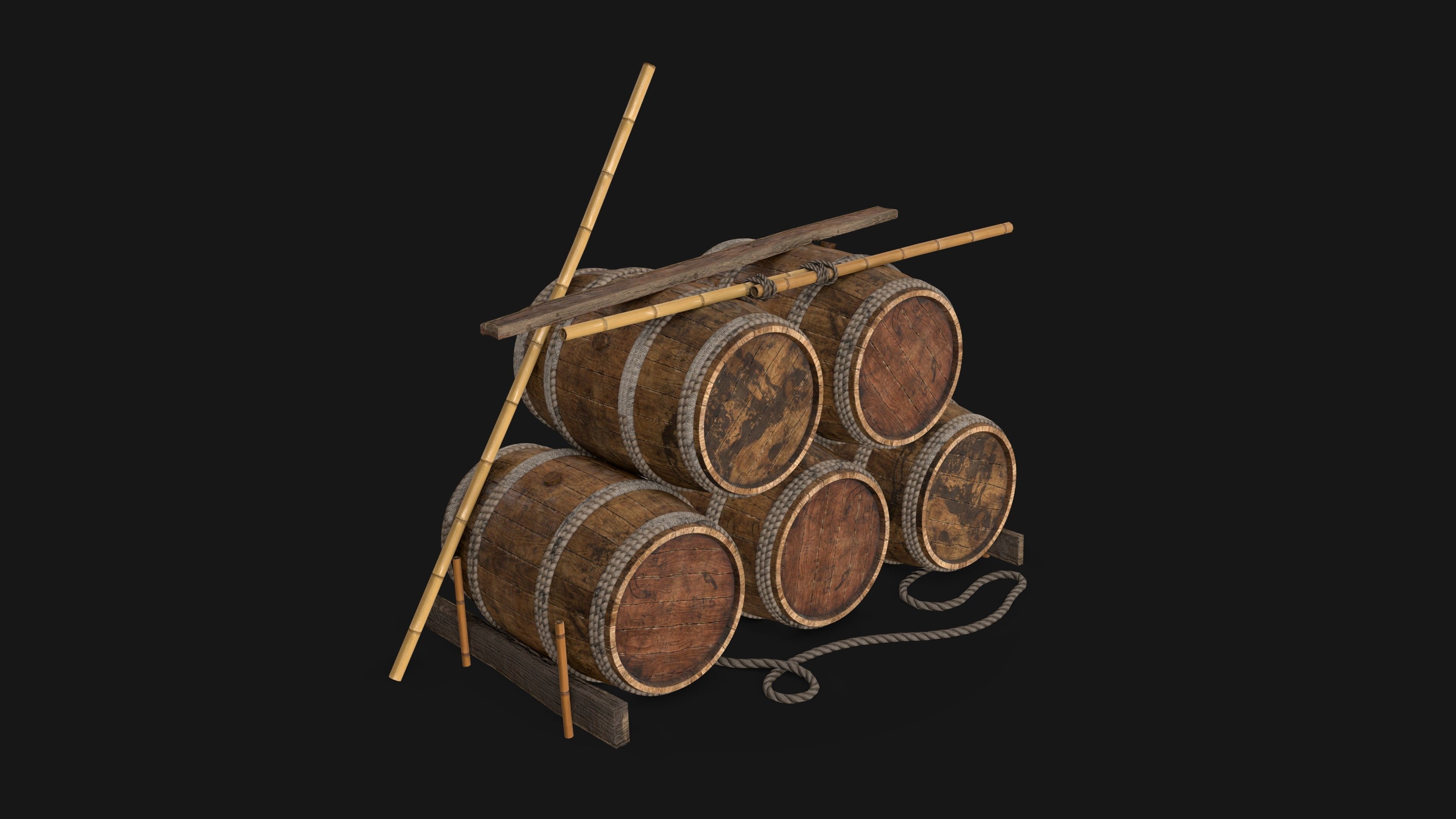 Wooden Storage Assets Collection 01 _21