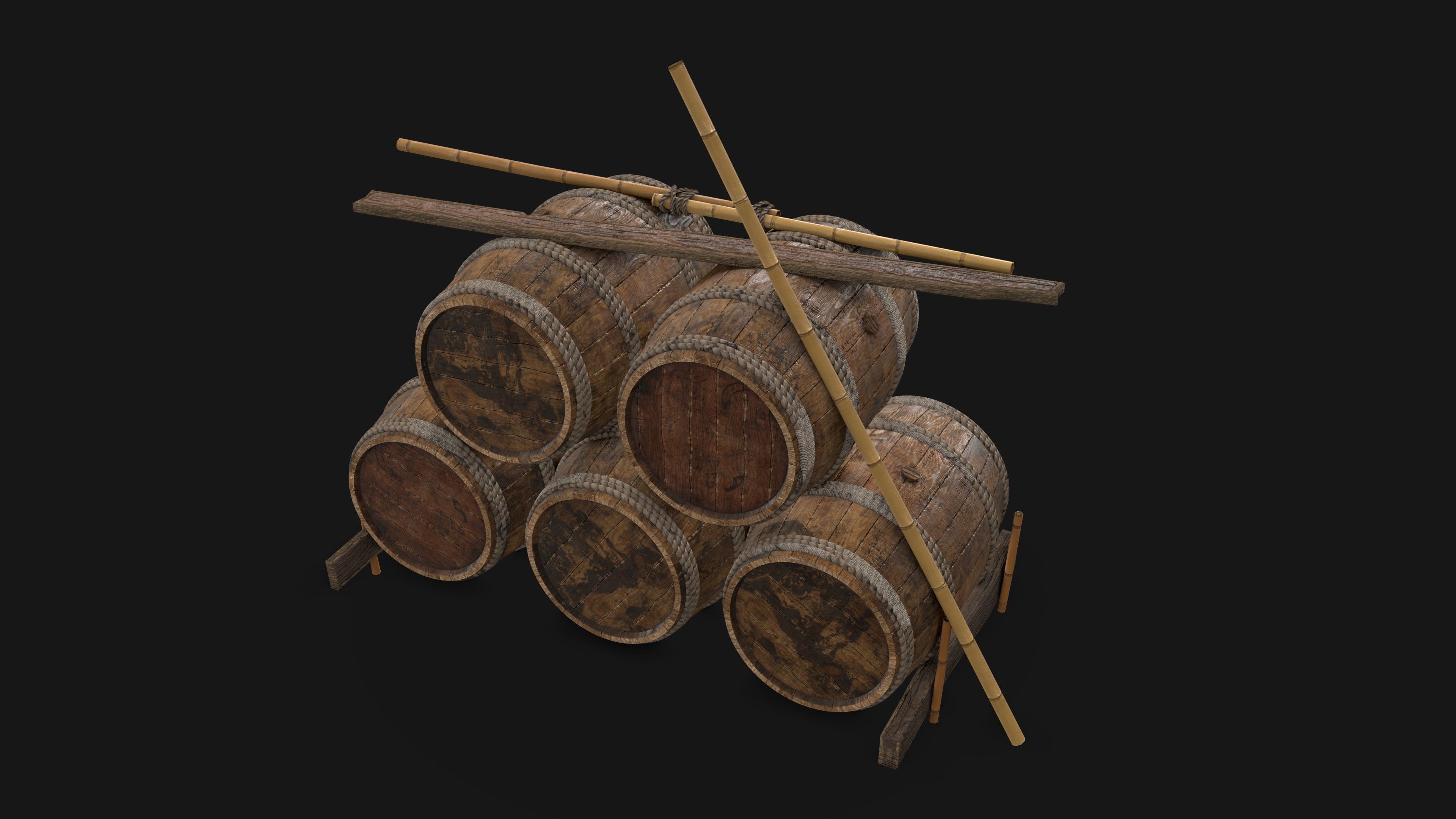Wooden Storage Assets Collection 01 _22