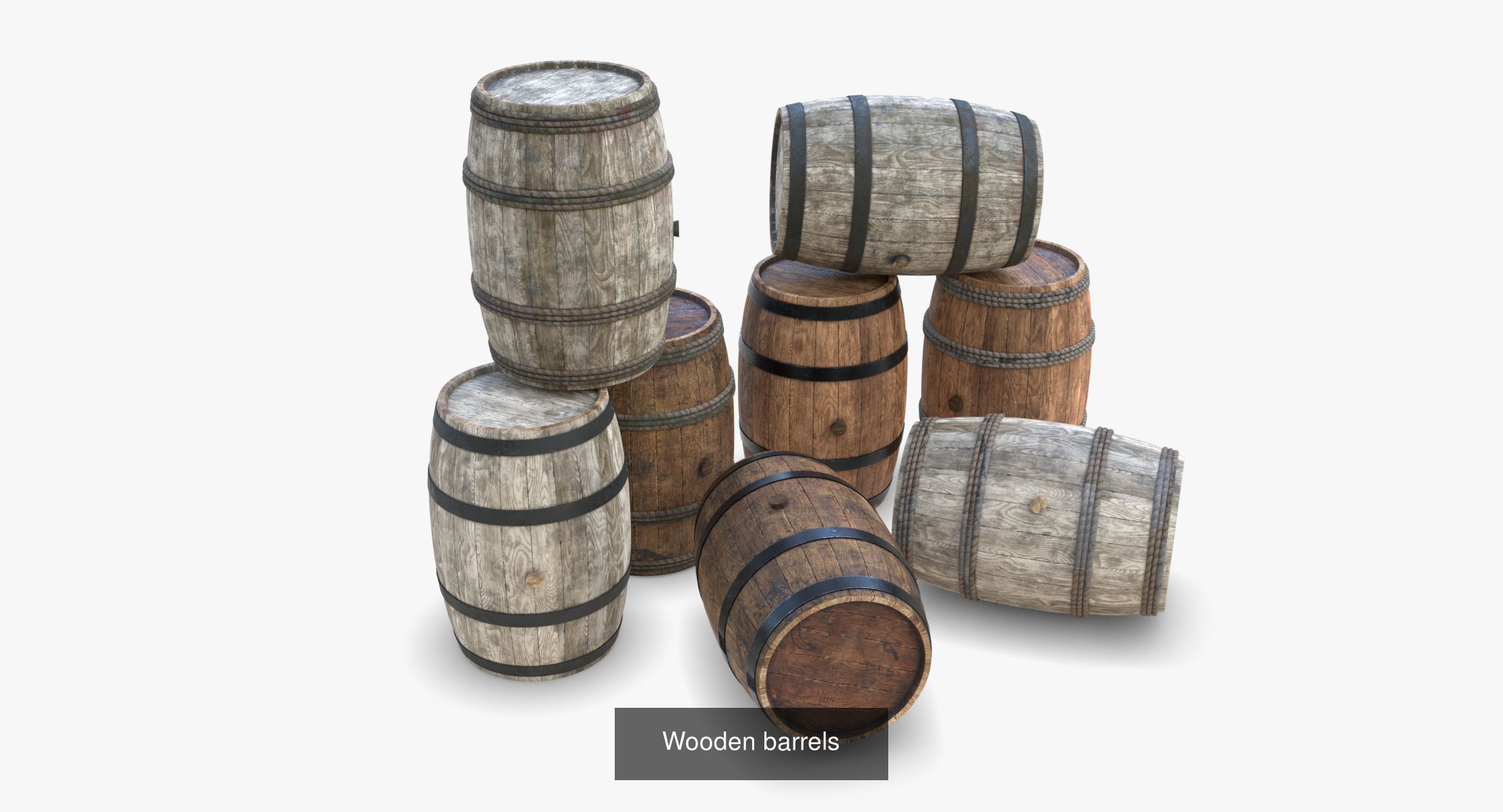 Wooden Storage Assets Collection 01 _2
