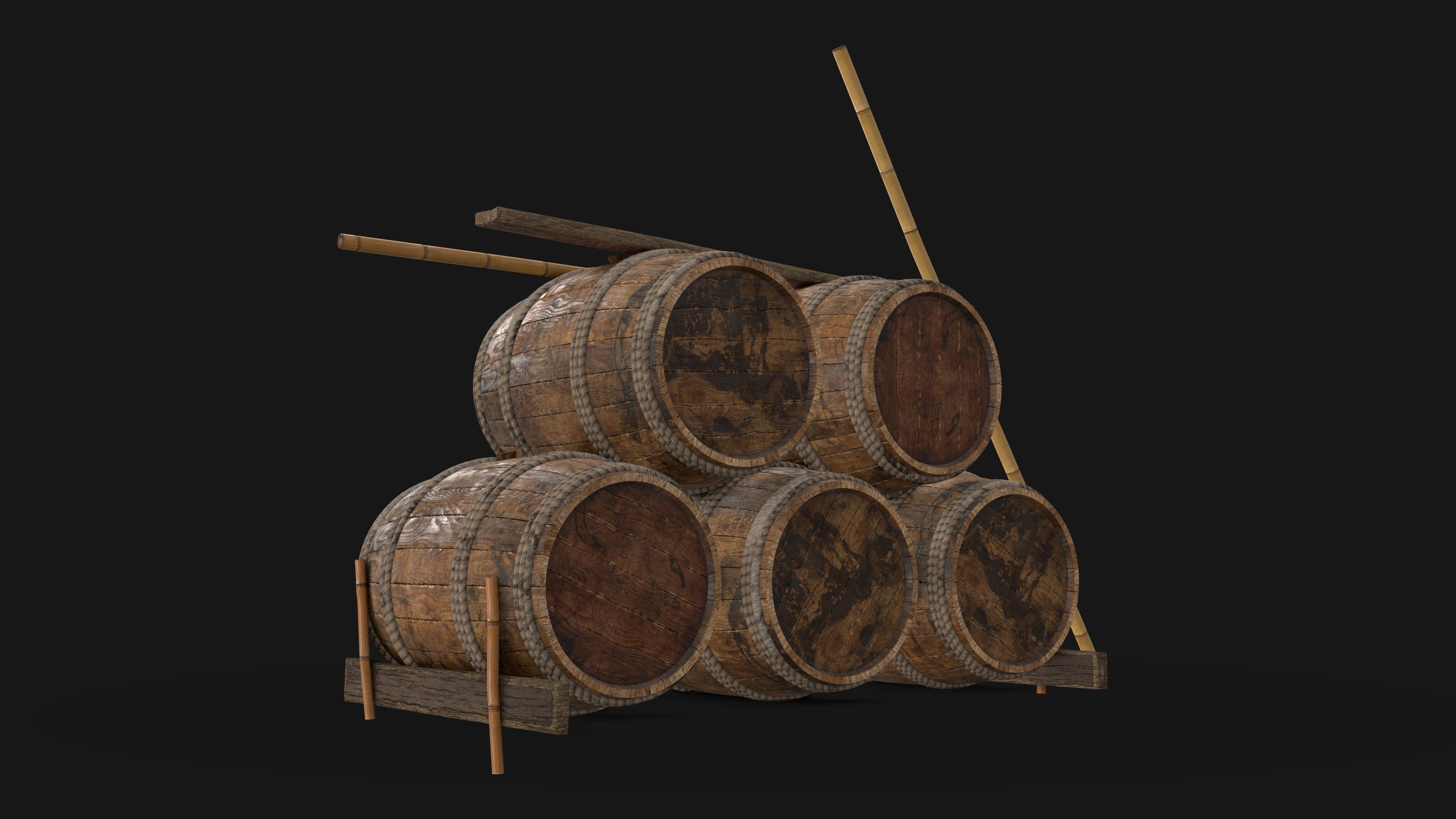 Wooden Storage Assets Collection 01 _23