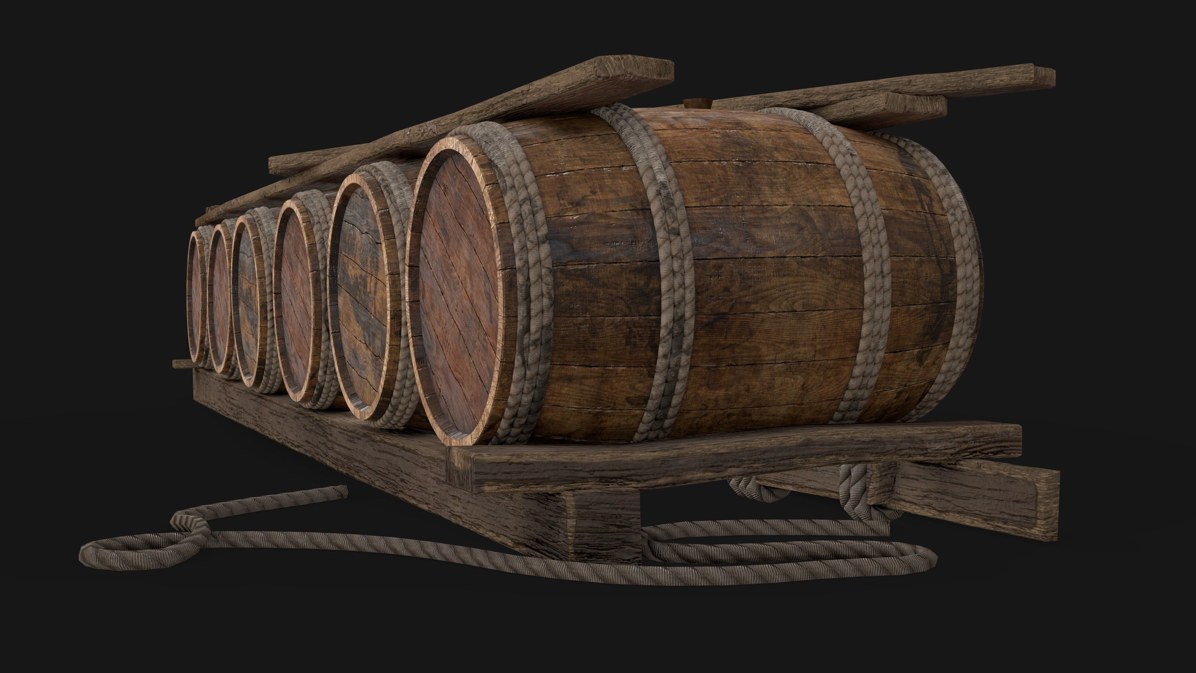 Wooden Storage Assets Collection 01 _18