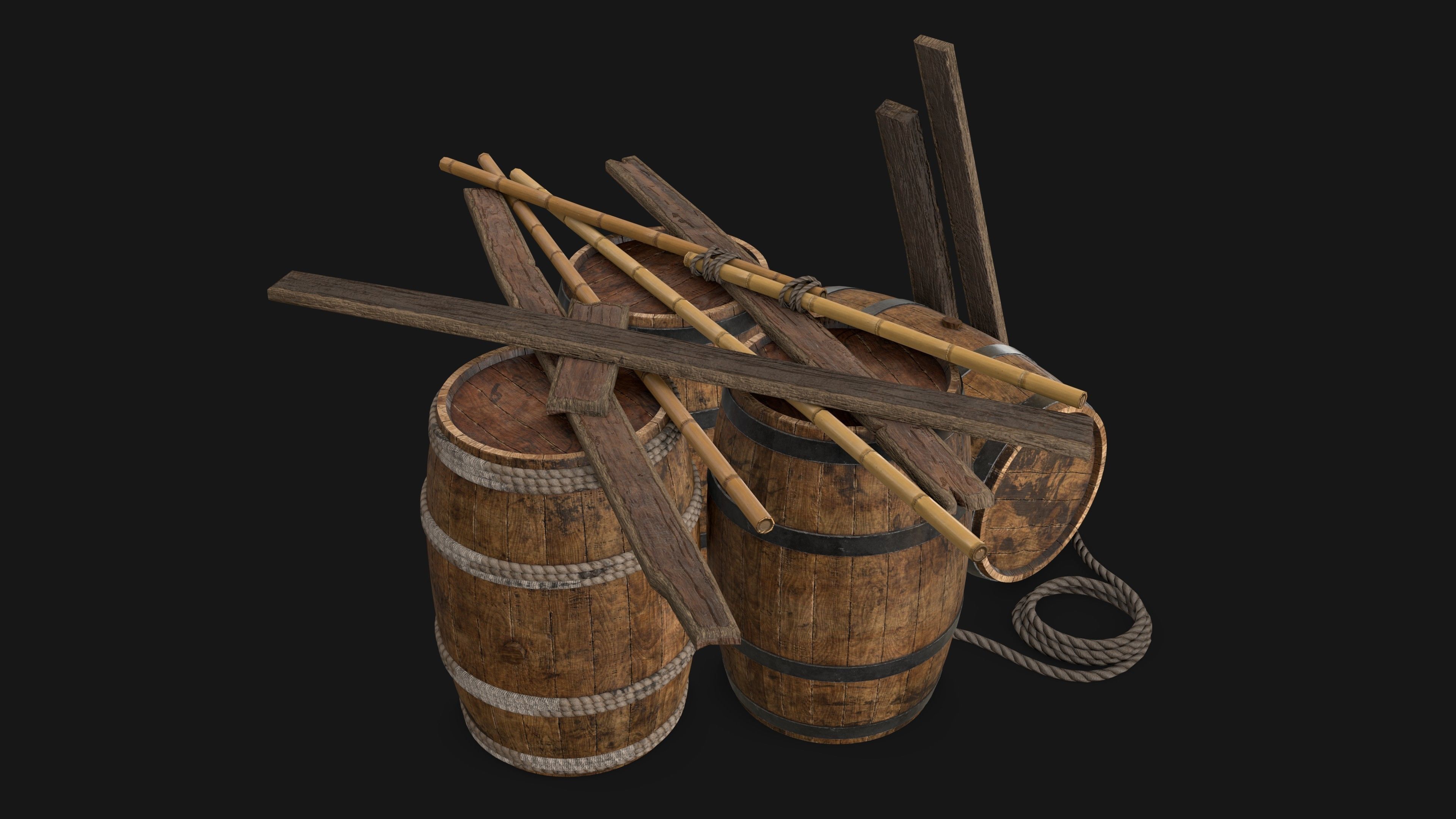 Wooden Storage Assets Collection 01 _12