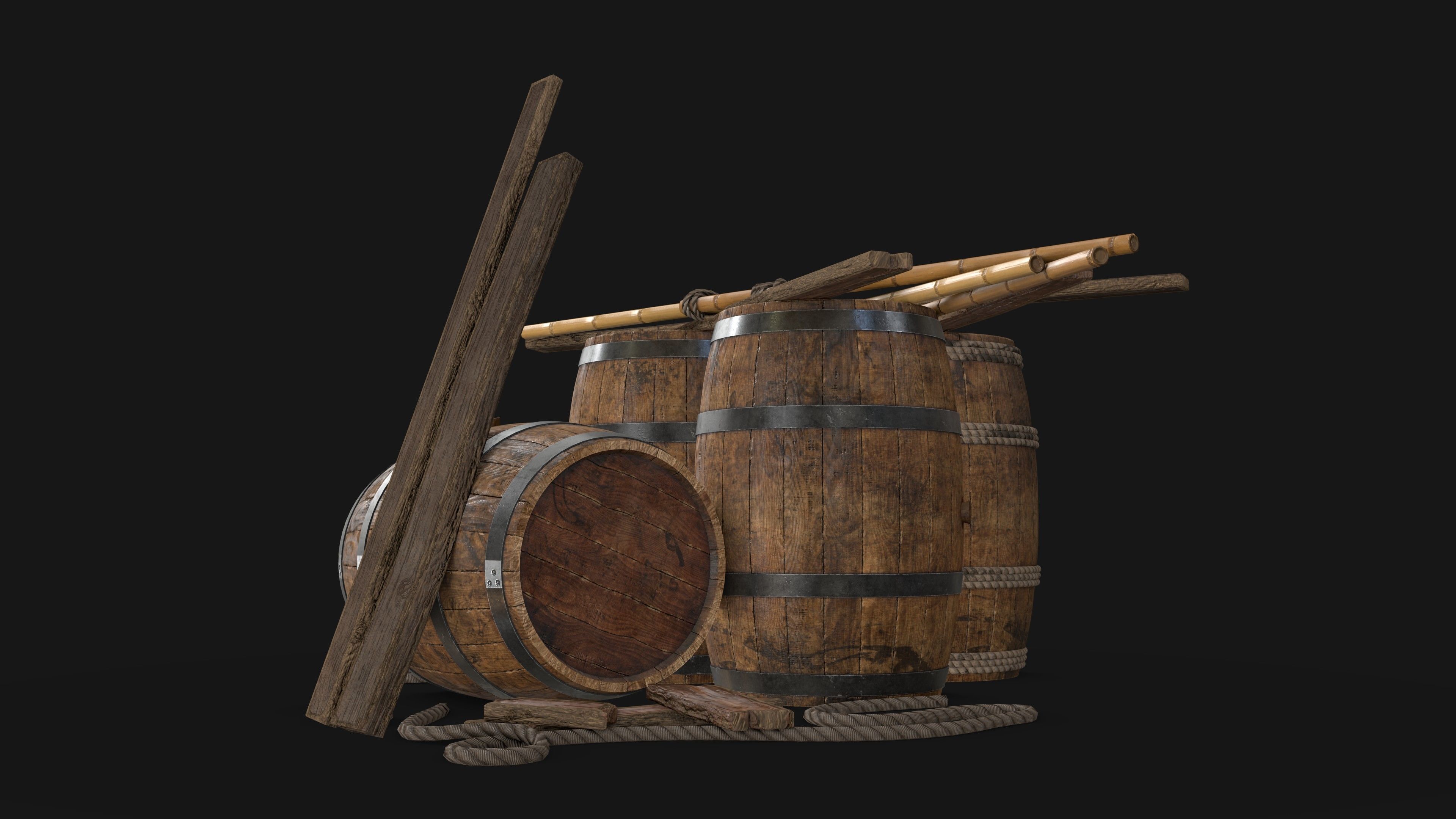 Wooden Storage Assets Collection 01 _10