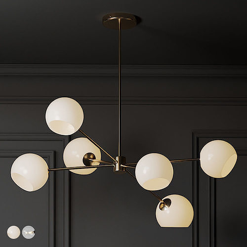West Elm Modern Pendant Light 3D model