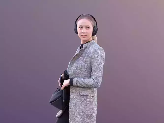 Elena 10655 - Standing Casual Girl Low-poly 3D model Elena 10655 - Standing Casual Girl Low-poly 3D model