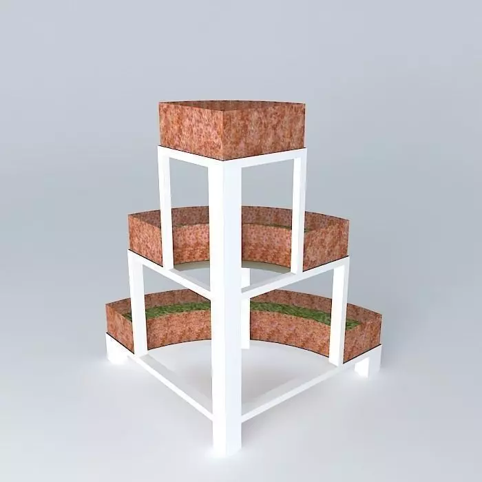 Pot Corner Flower Corner Free 3D model