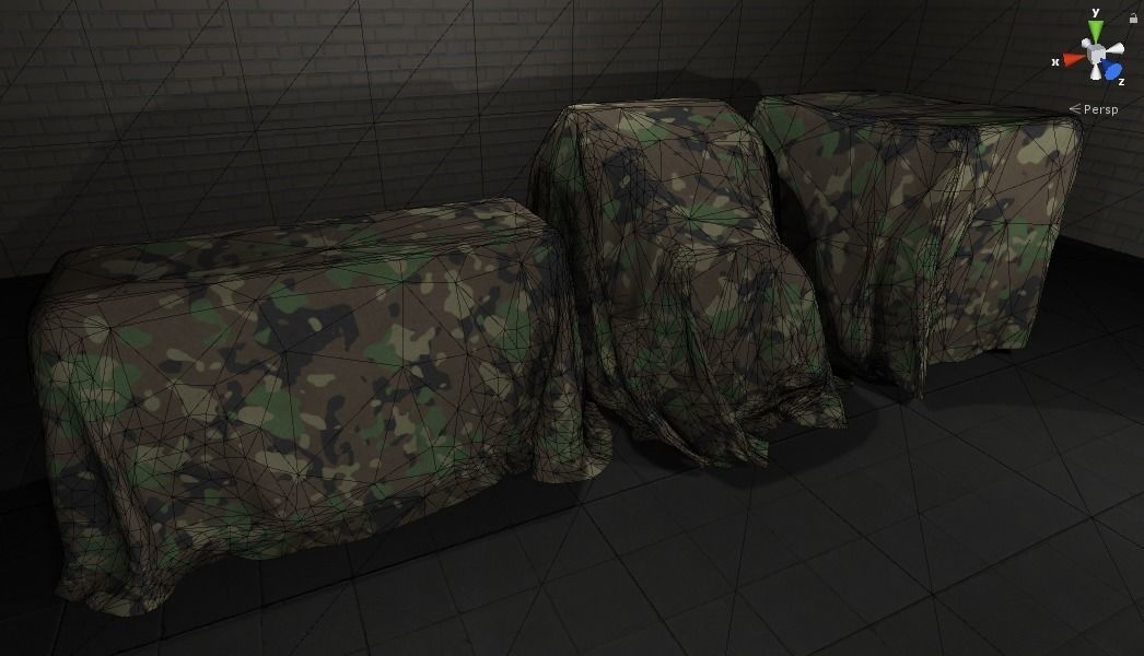 Fabric Covers Pack - Game props Low-poly 3D model_7
