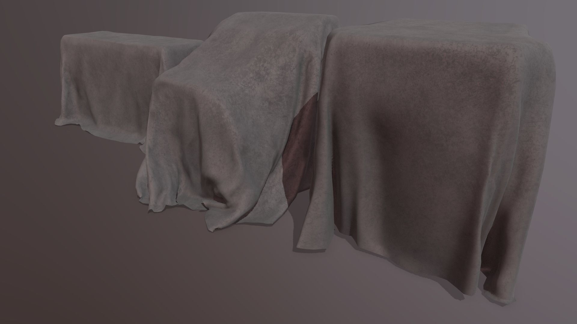 Fabric Covers Pack - Game props Low-poly 3D model_2