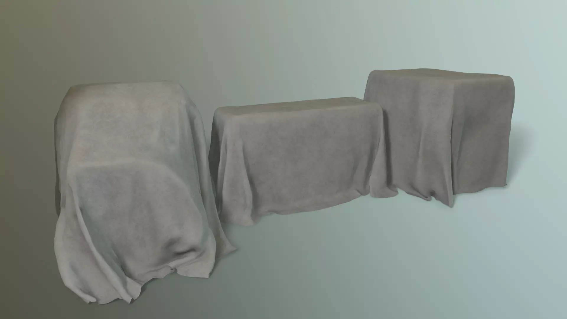 Fabric Covers Pack - Game props Low-poly 3D model_0