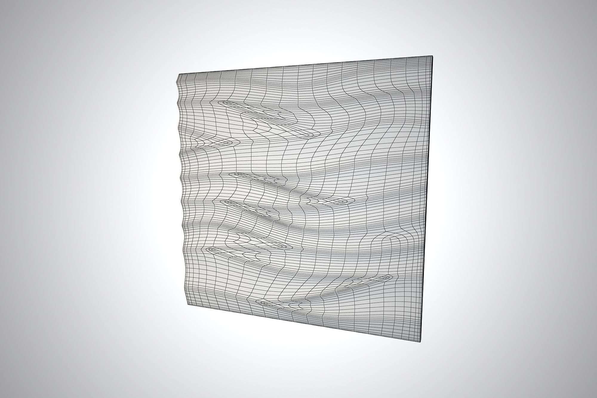 03 SILK PATTERN 3D WALL Low-poly 3D model_9