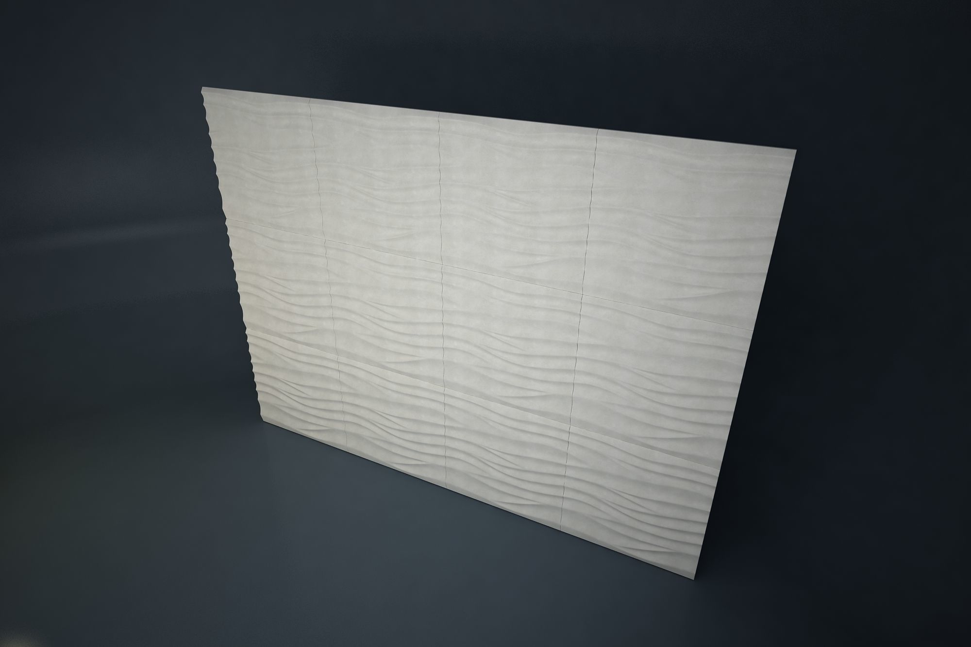 03 SILK PATTERN 3D WALL Low-poly 3D model_4