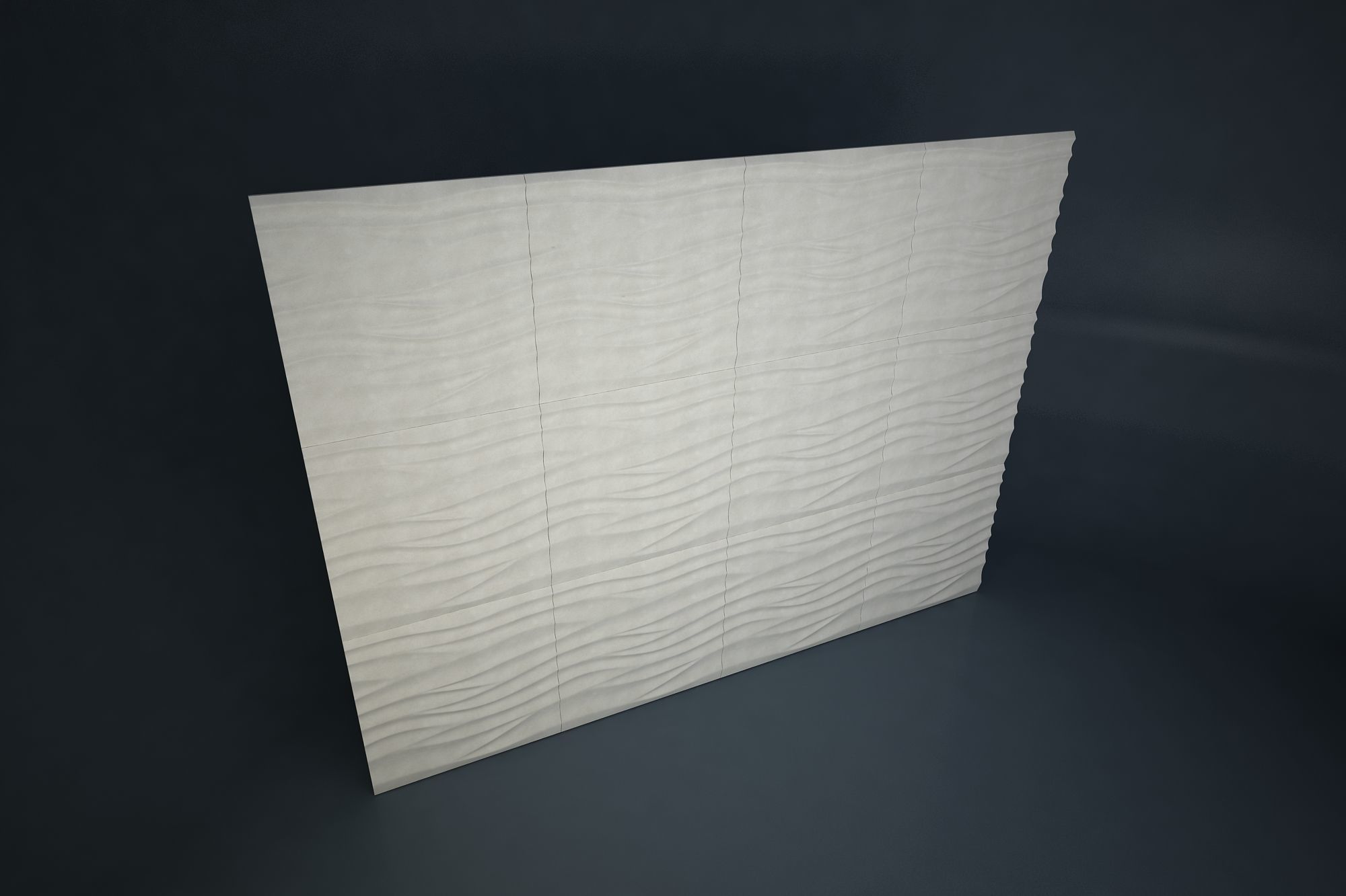 03 SILK PATTERN 3D WALL Low-poly 3D model_3