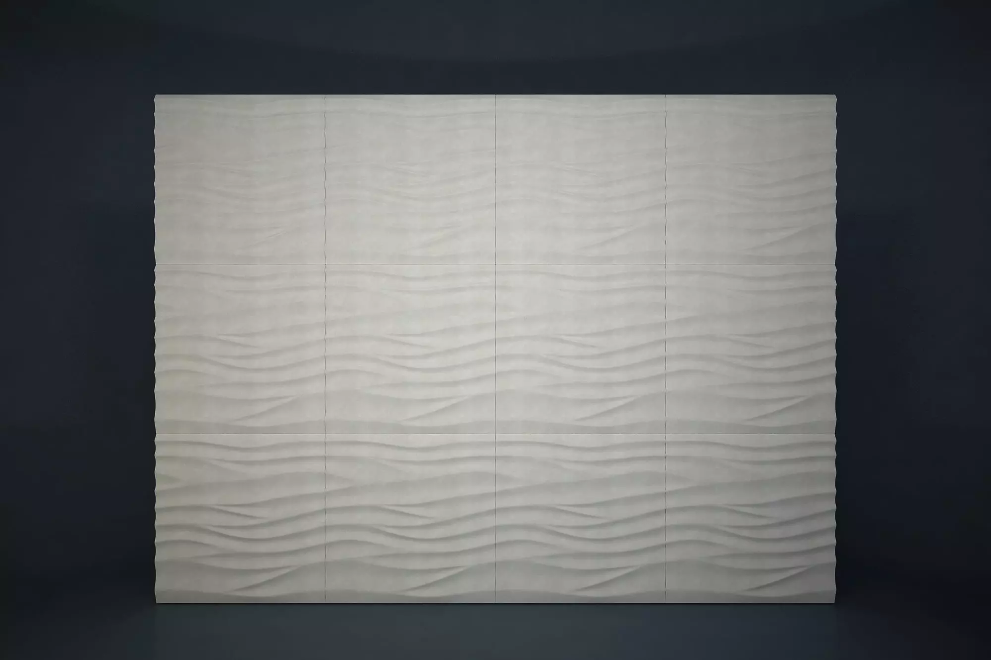 03 SILK PATTERN 3D WALL Low-poly 3D model_0