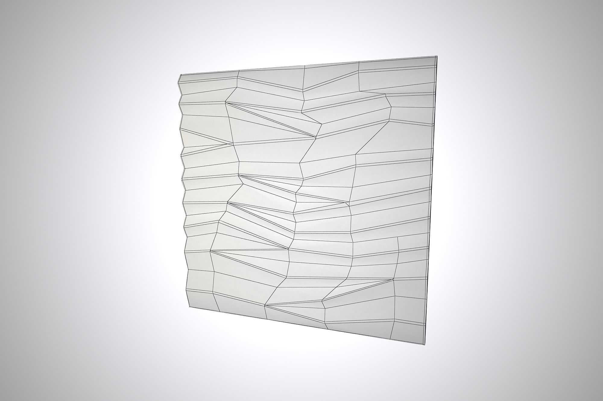 03 SILK PATTERN 3D WALL Low-poly 3D model_7